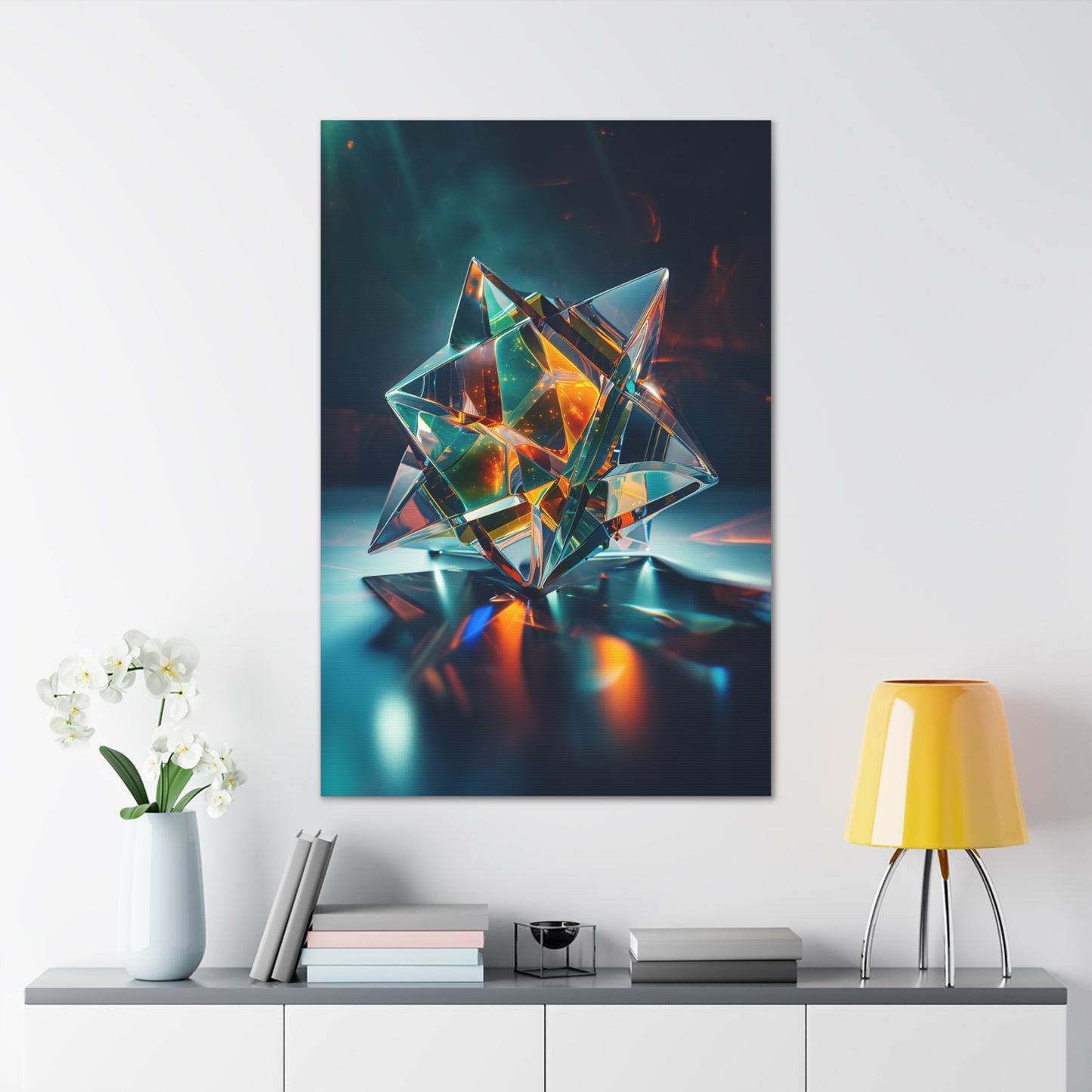 Stellar Nexus: Guardian of Esoteric Wisdom - Abstract Harmony Canvas