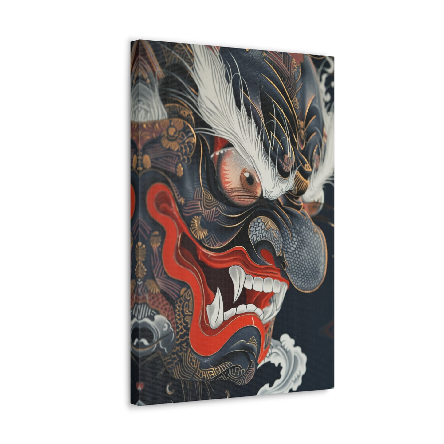 Shadowed Guardian - Ukiyo-e Canvas