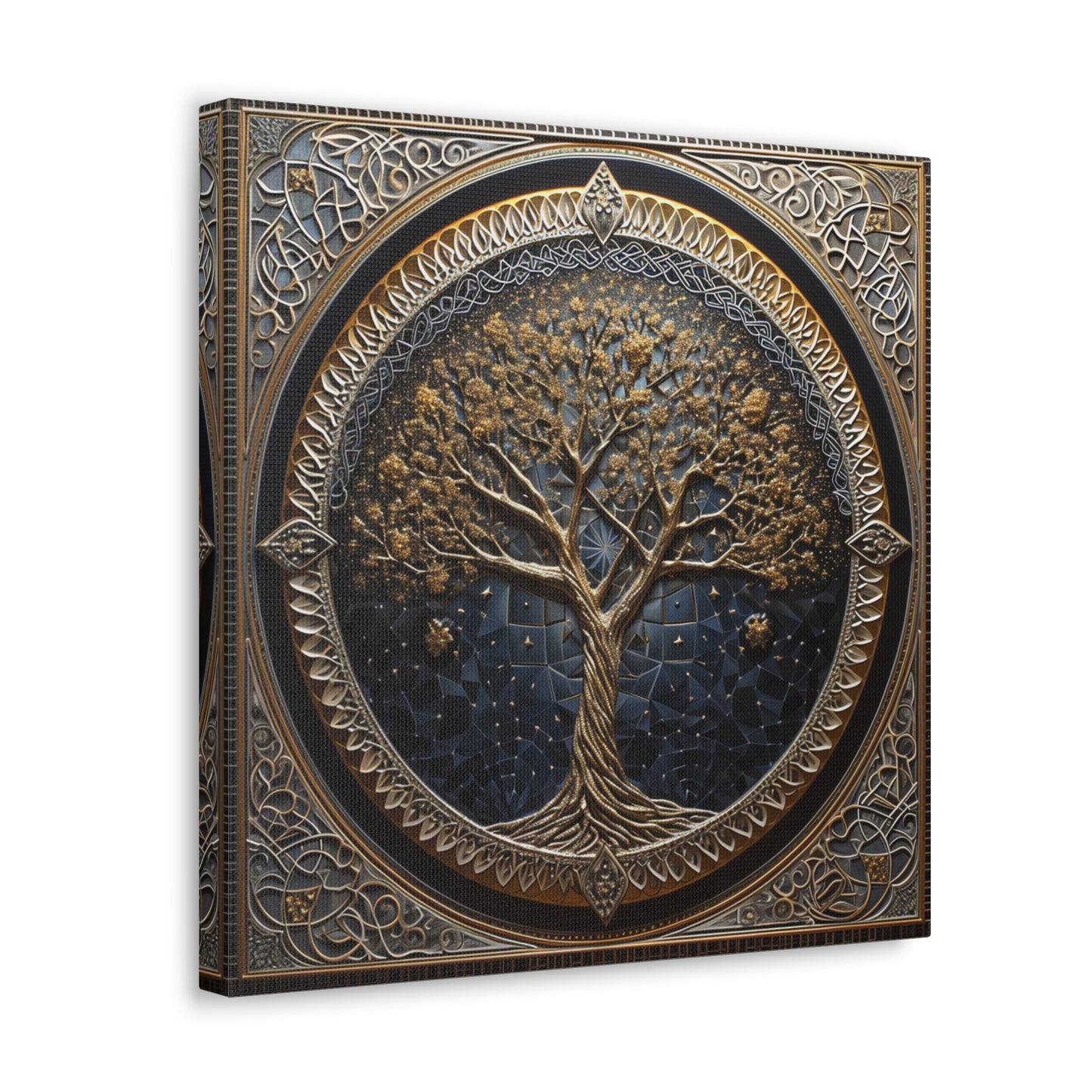 Sacred Arboreal Harmony - Sacred Geometry Canvas