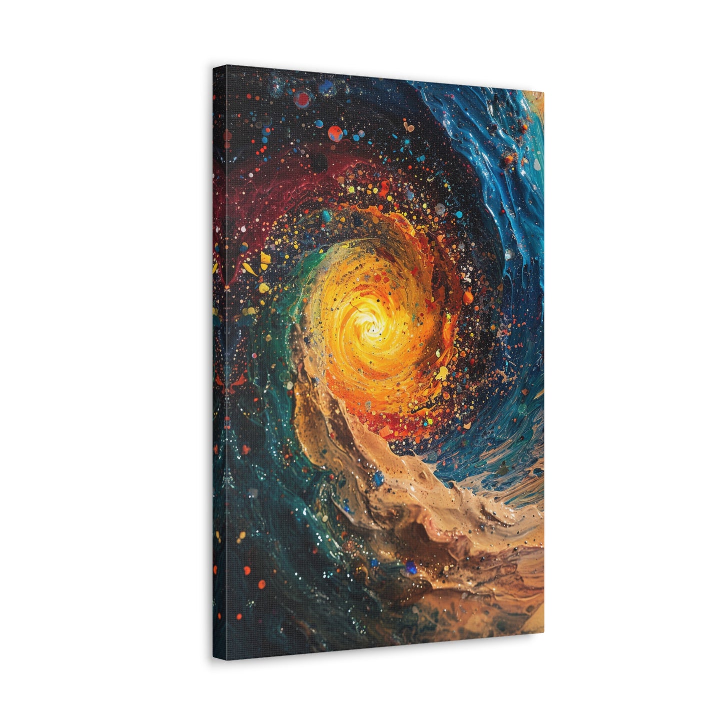 Galactic Swirl - Abstract Harmony Canvas