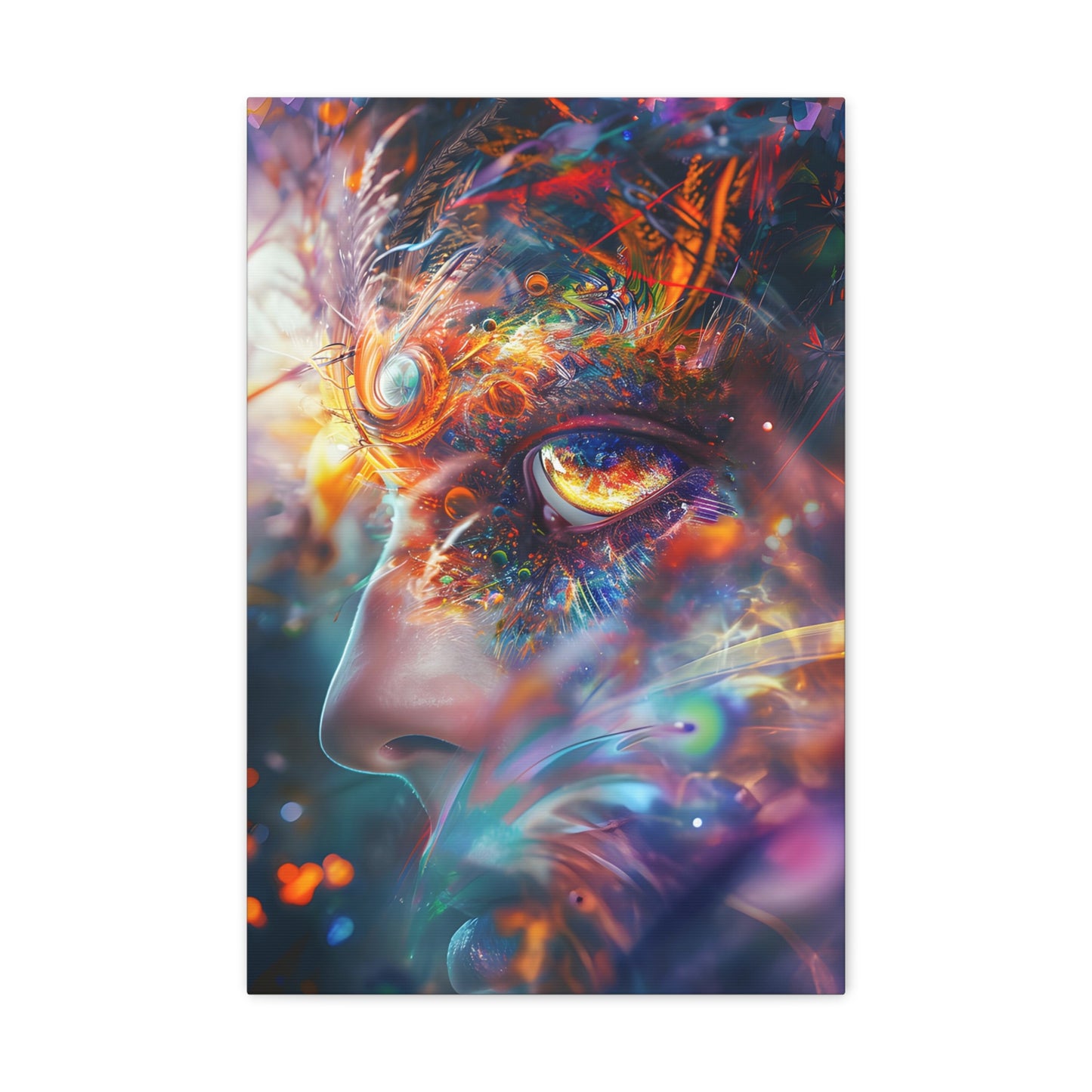 Interdimensional Rendezvous: A Psychedelic Encounter - Psychedelica Canvas