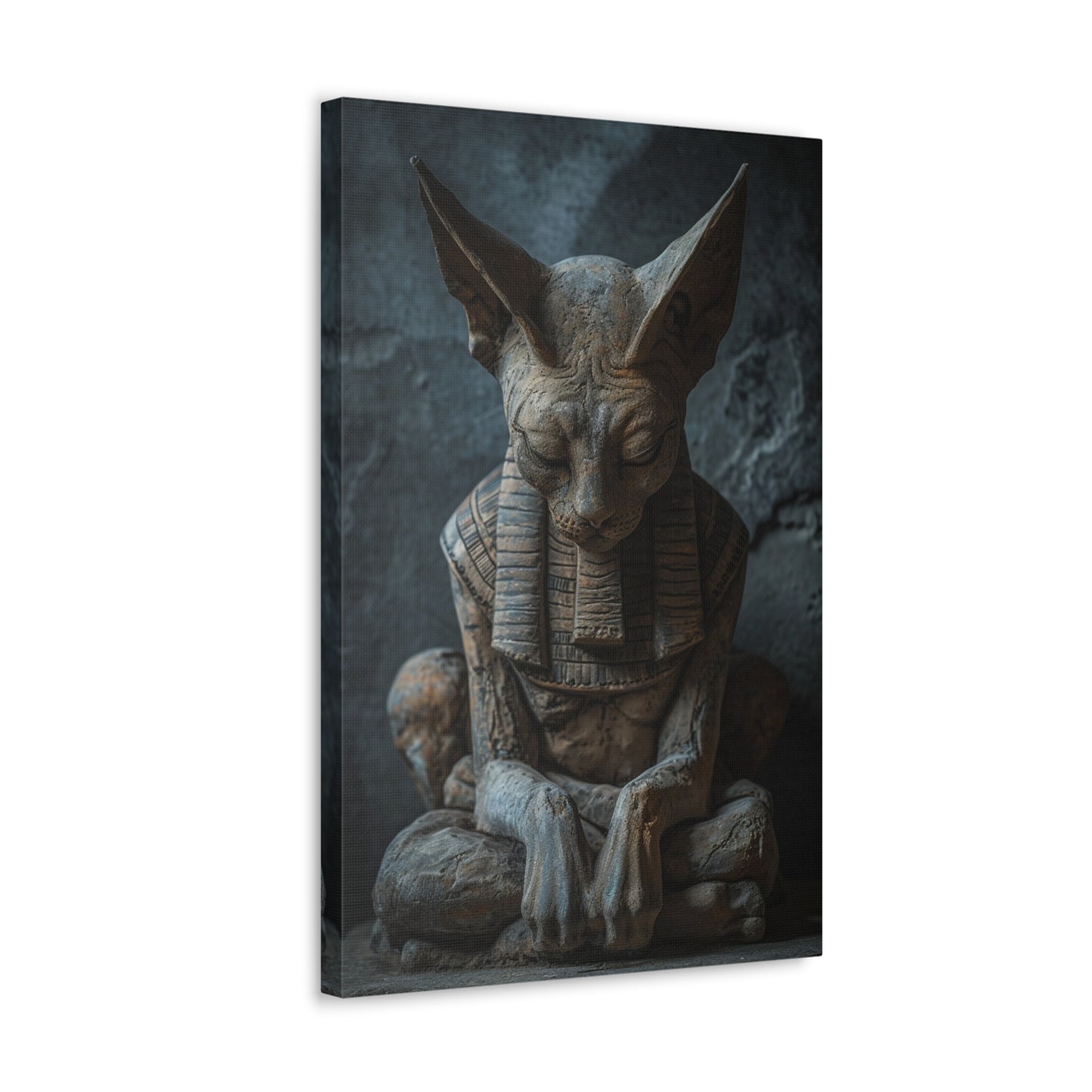 Mystic Reverie: Sphinx in Silent Contemplation - Creatures from Beyond Canvas