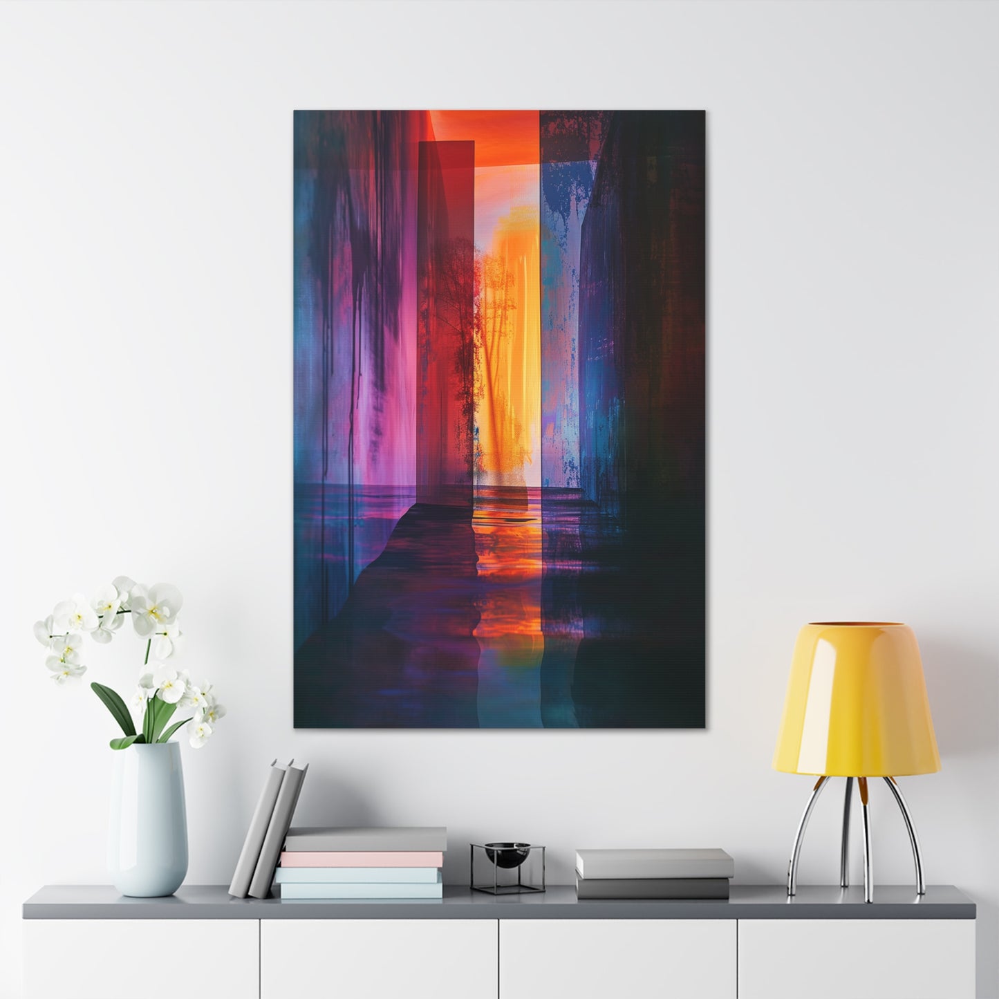 Reflections of Perception - Abstract Harmony Canvas