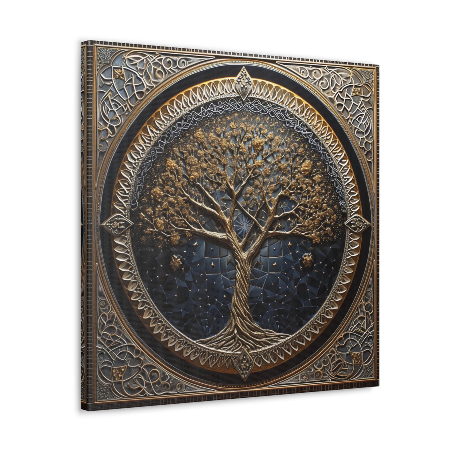 Sacred Arboreal Harmony - Sacred Geometry Canvas