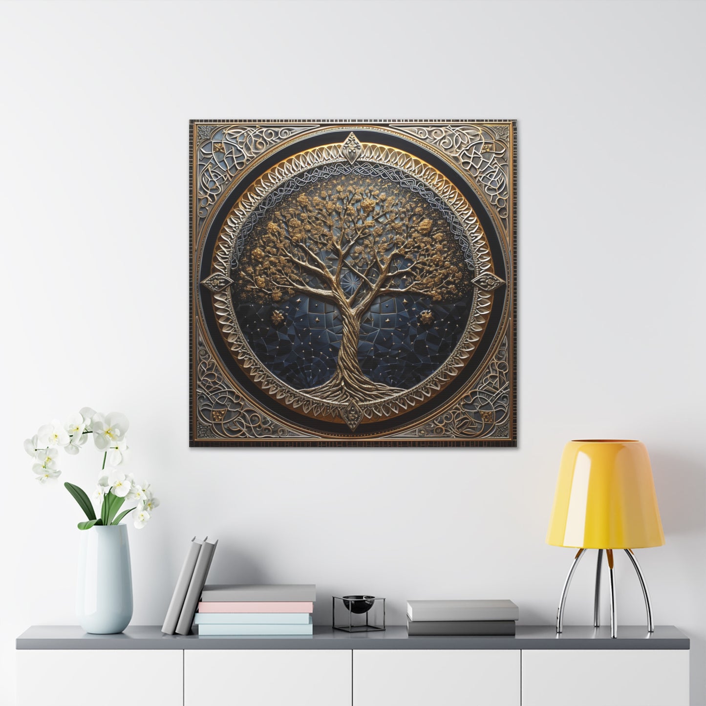 Sacred Arboreal Harmony - Sacred Geometry Canvas