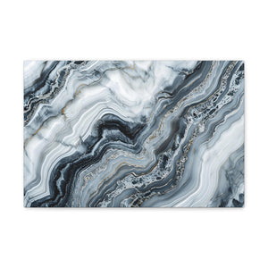 Marble Noir: Ode to Opulence - Marbleized Canvas