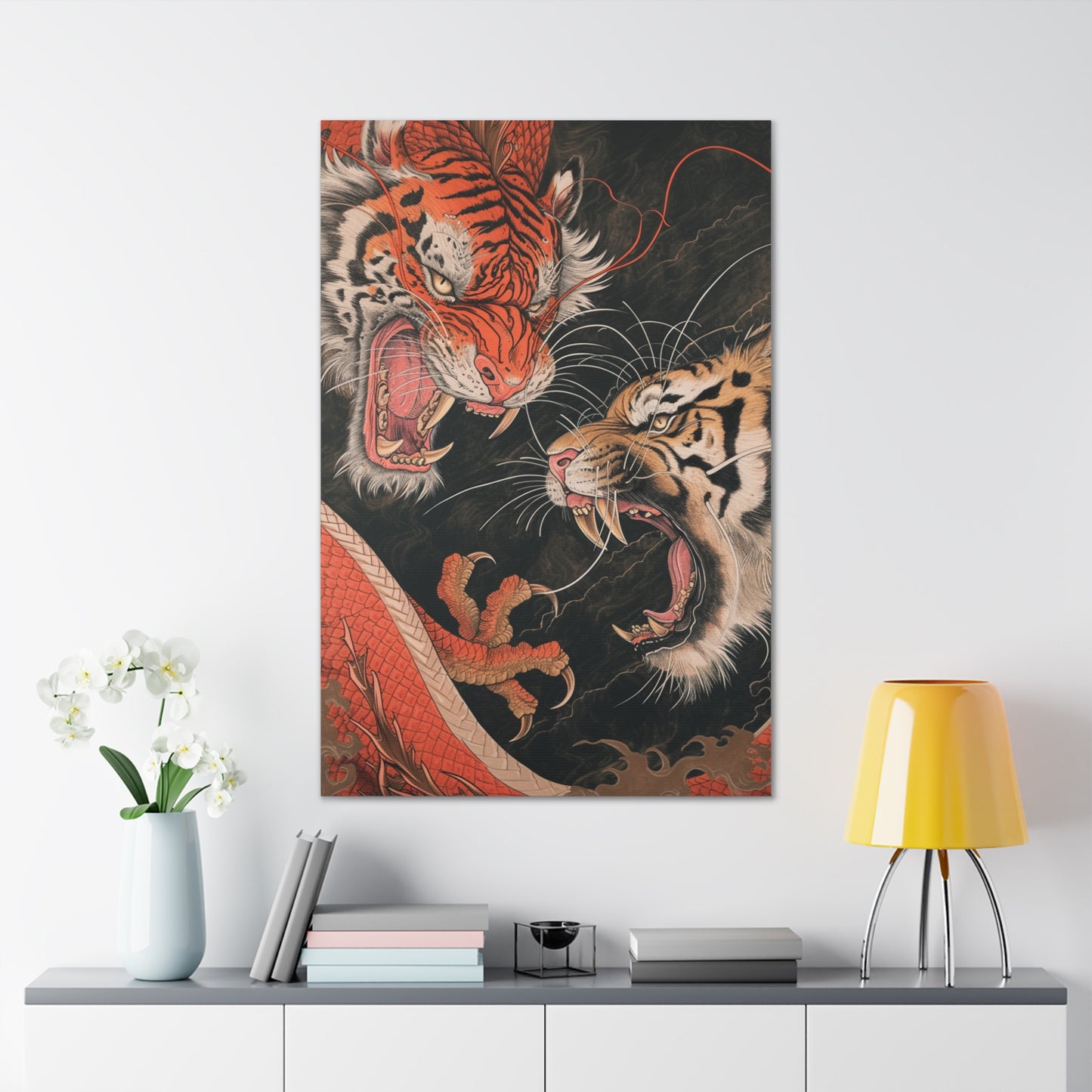 Roaring Kinship - Ukiyo-e Canvas