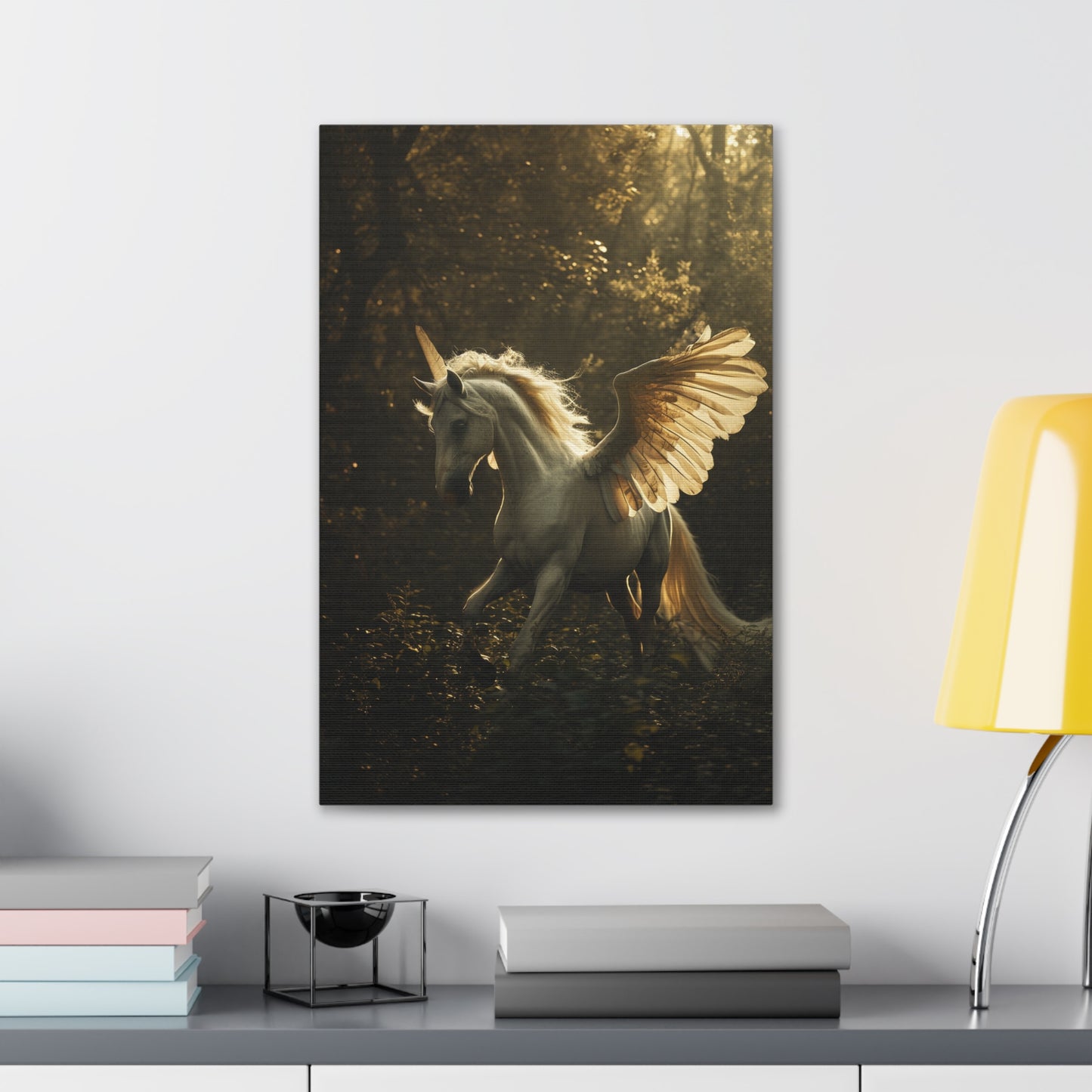 Celestial Equinox: The Majestic Pegacorn - Creatures from Beyond Canvas