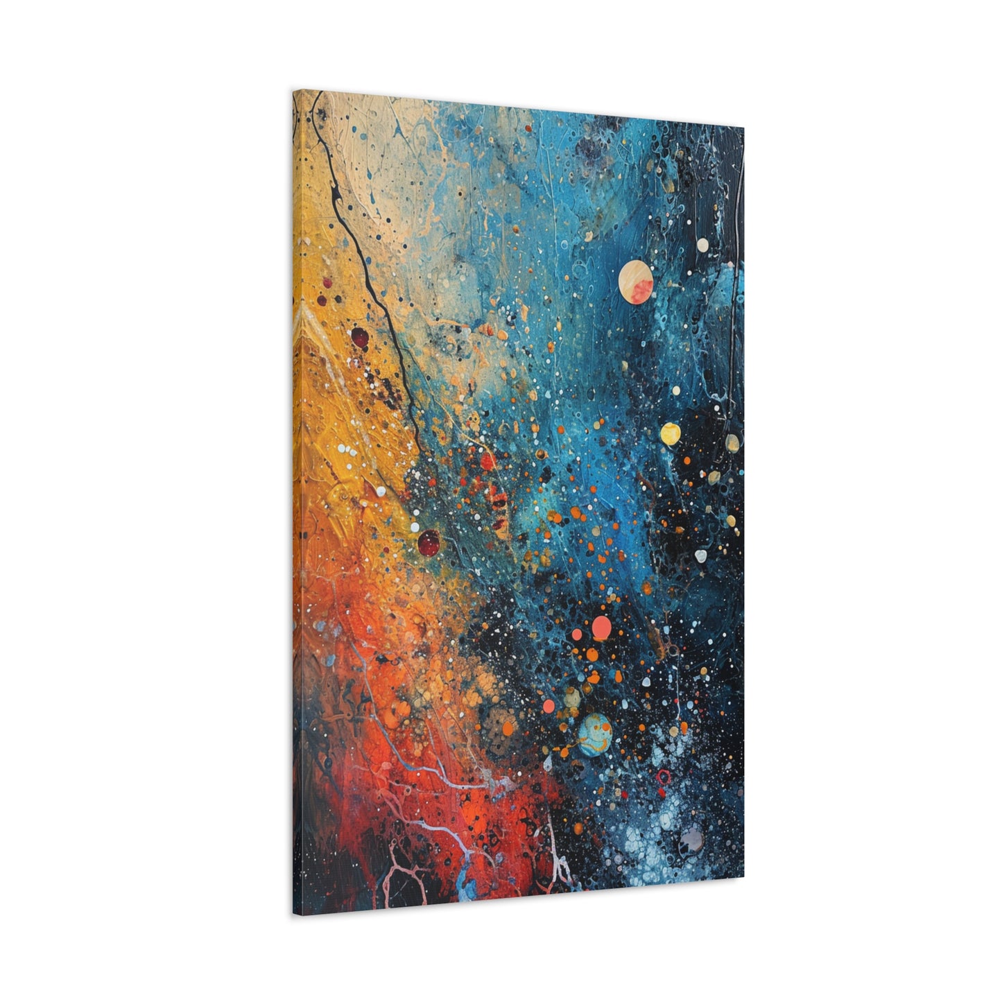 Chromatic Fizz - Abstract Harmony Canvas