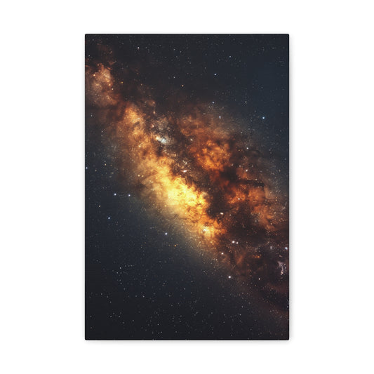 Lightyears Adrift in Gilded Splendor - Celestial Dreams Canvas