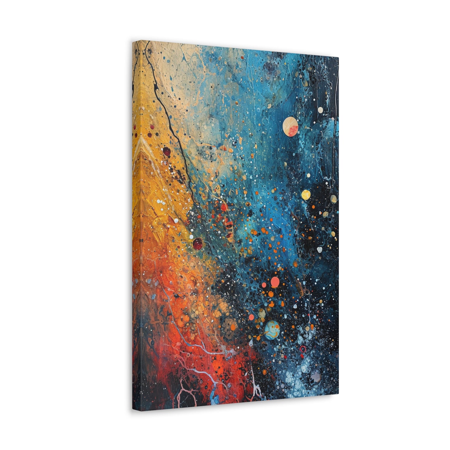 Chromatic Fizz - Abstract Harmony Canvas