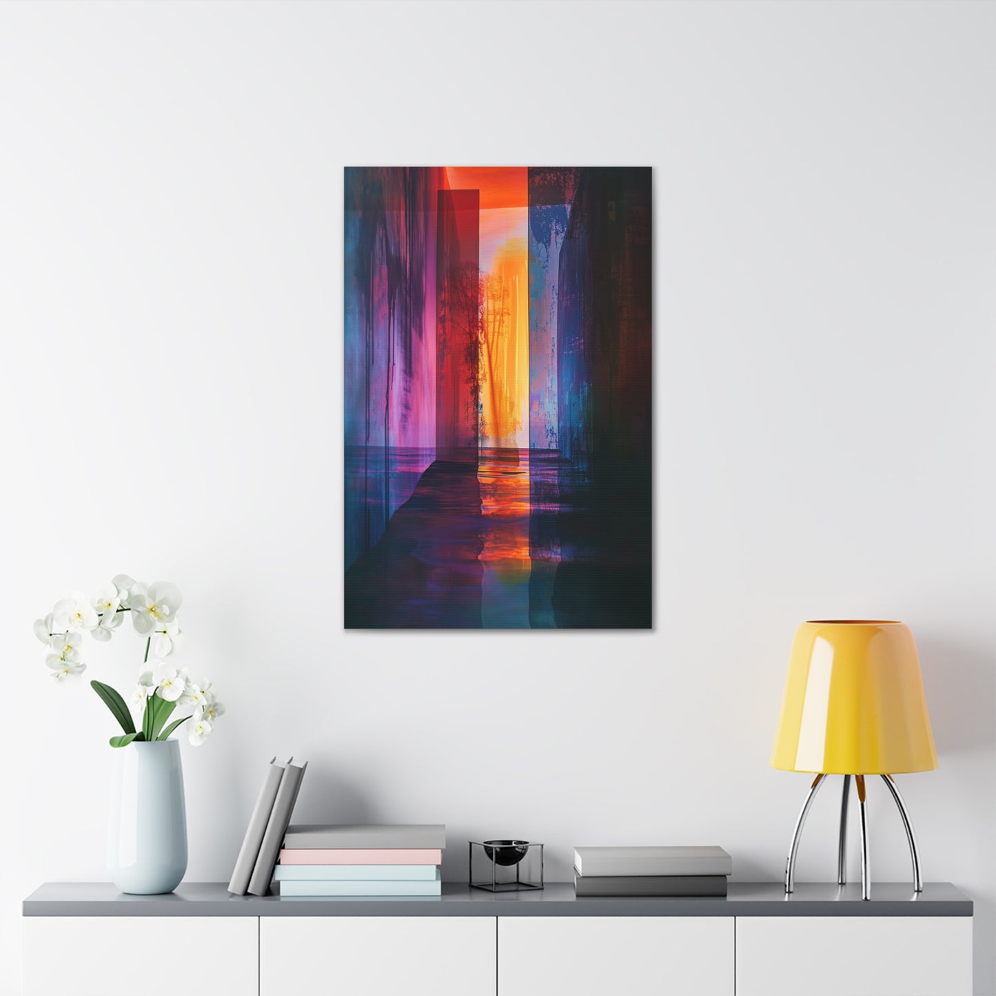 Reflections of Perception - Abstract Harmony Canvas