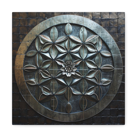 Ethereal Mandala - Sacred Geometry Canvas