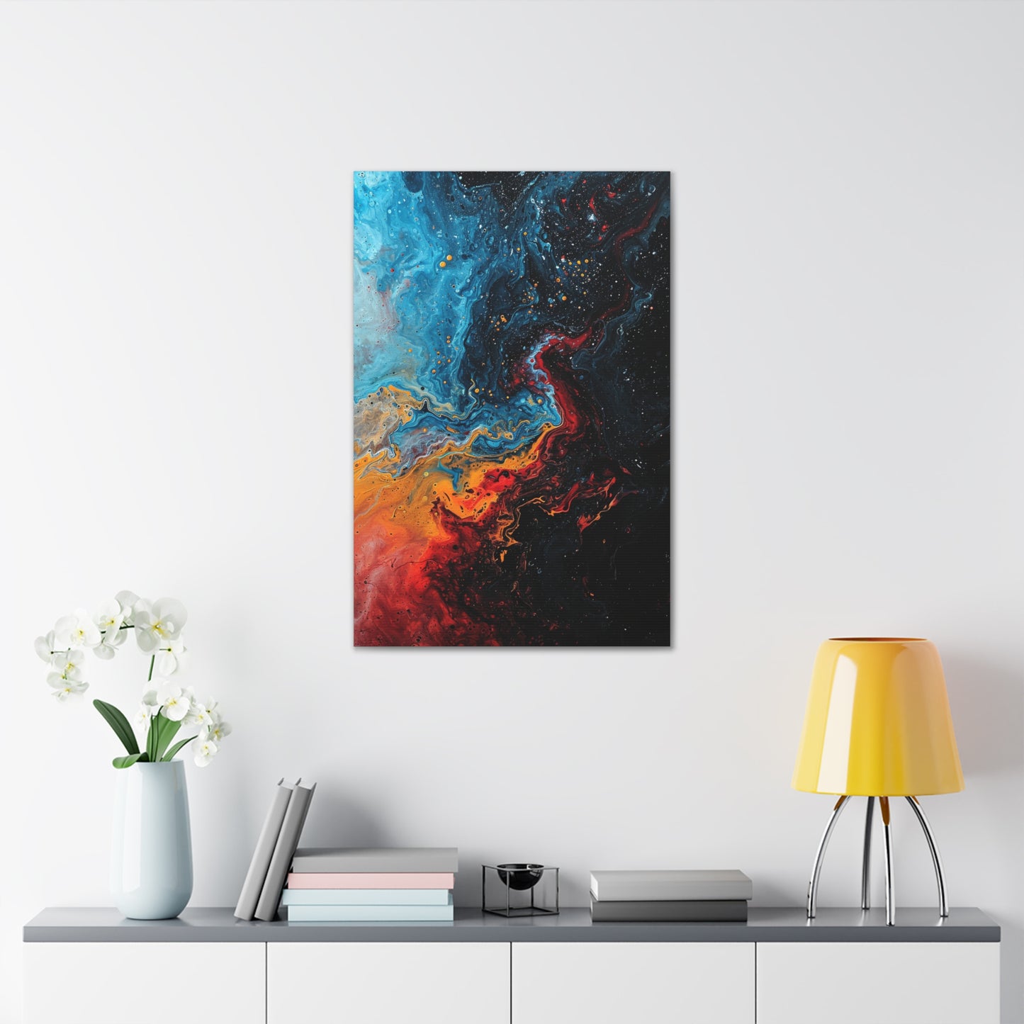 Luminous Convergence - Abstract Harmony Canvas