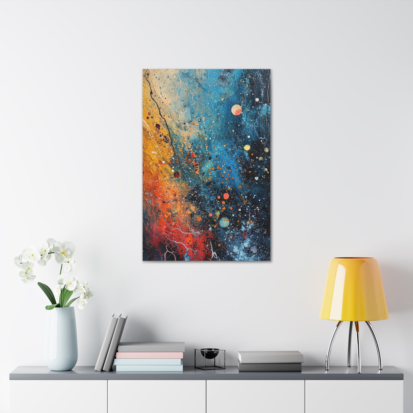 Chromatic Fizz - Abstract Harmony Canvas