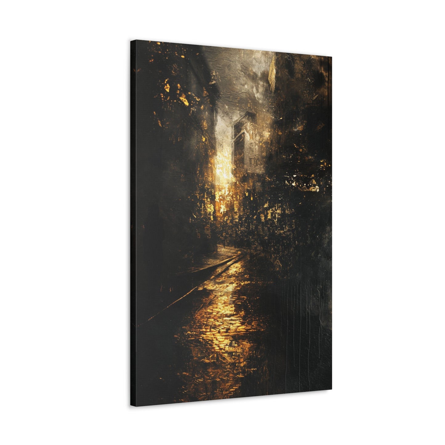 Midnight Metropolis - Abstract Harmony Canvas