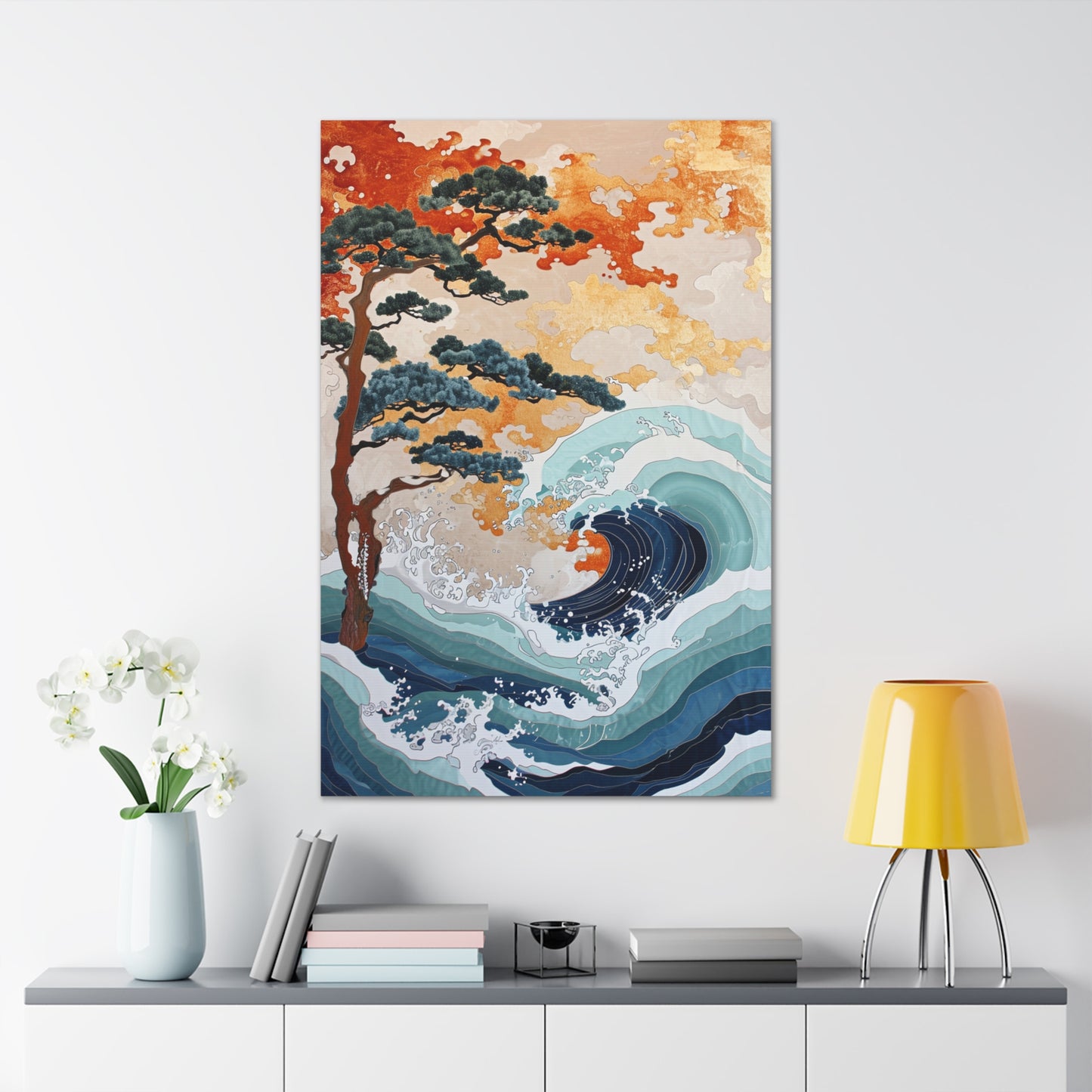 Azure Symphony - Ukiyo-e Canvas