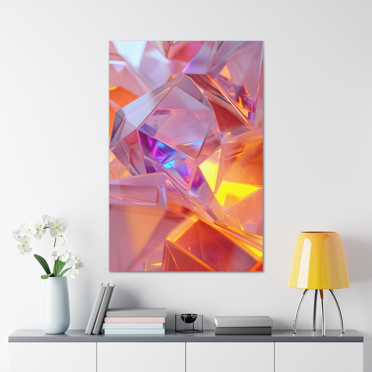 Loving Abstractions: A Kaleidoscope of Geometry and Color - Canvas