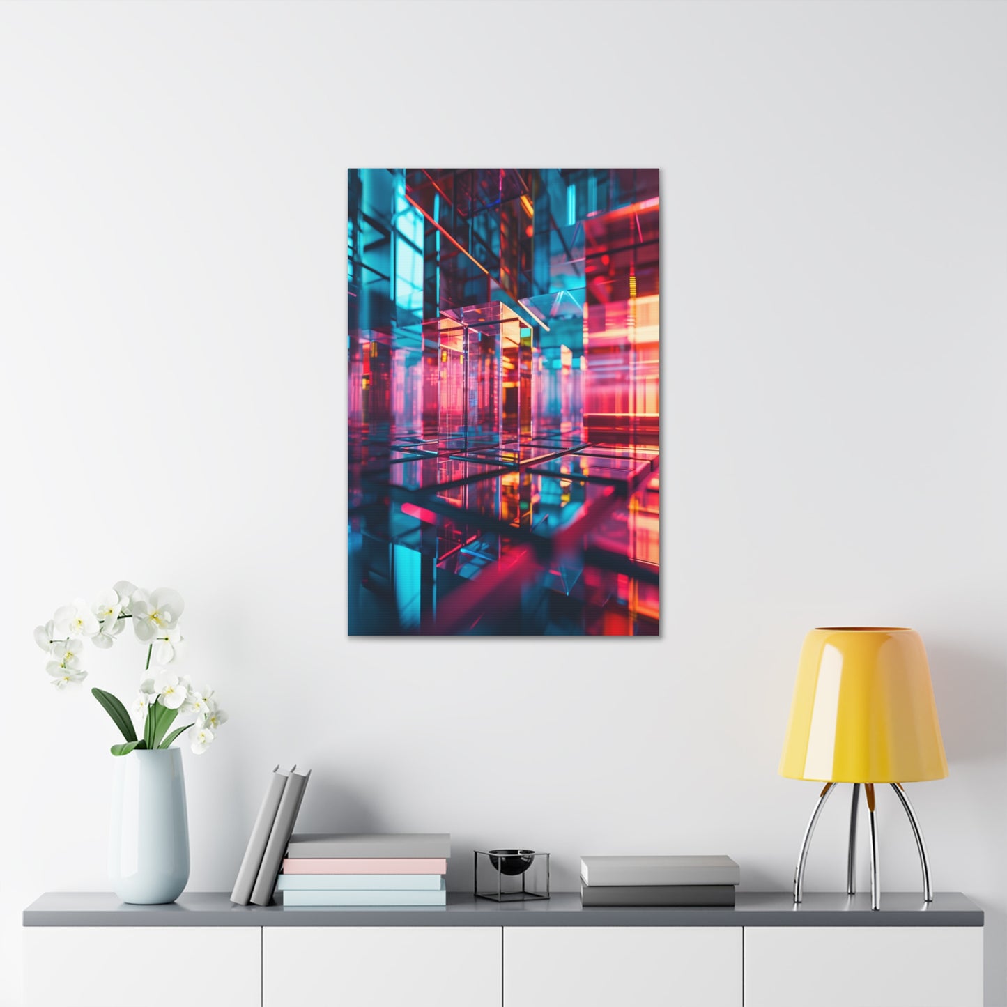 Aurora Nexus: Interdimensional Mirage - Abstract Harmony Canvas