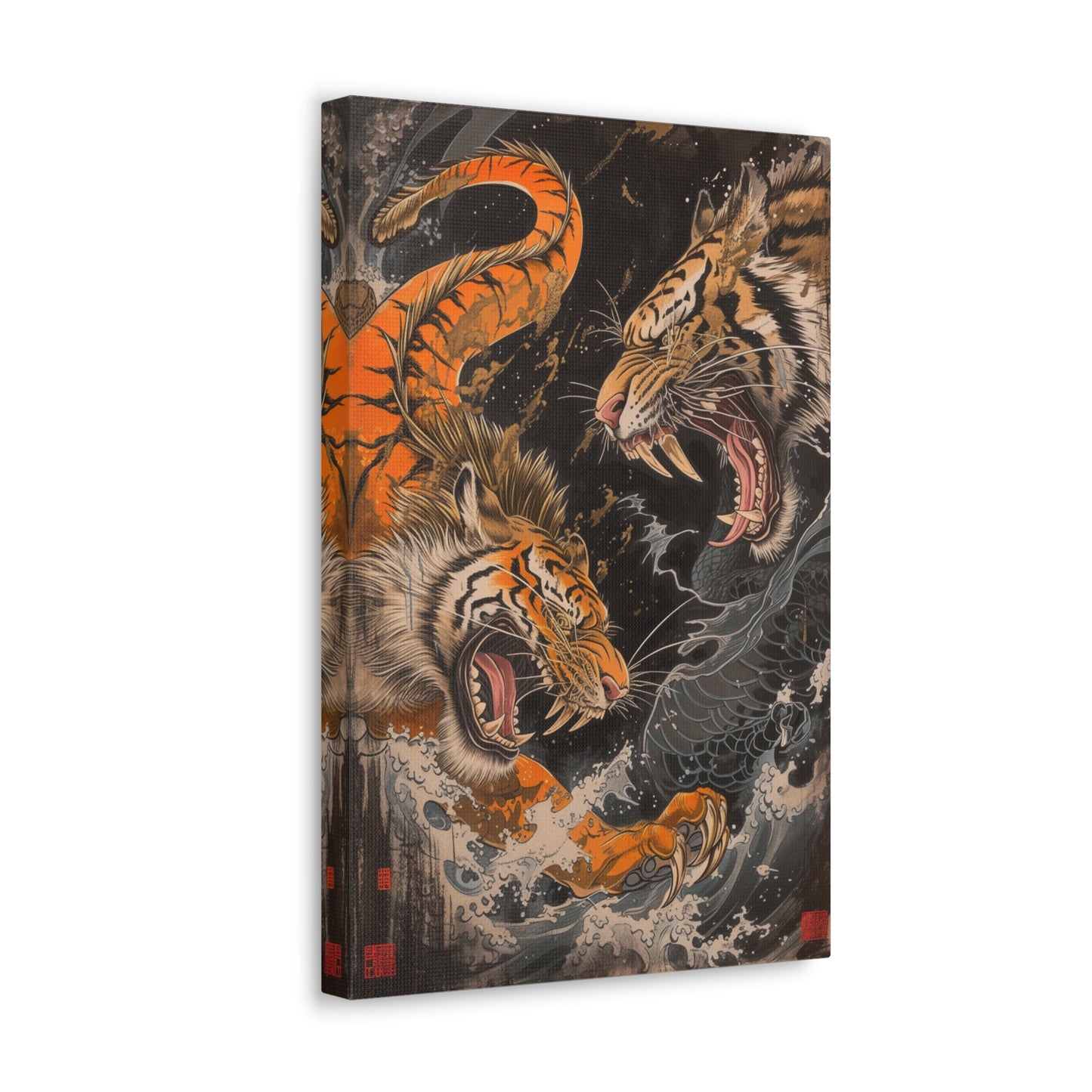 Roaring Duality - Ukiyo-e Canvas