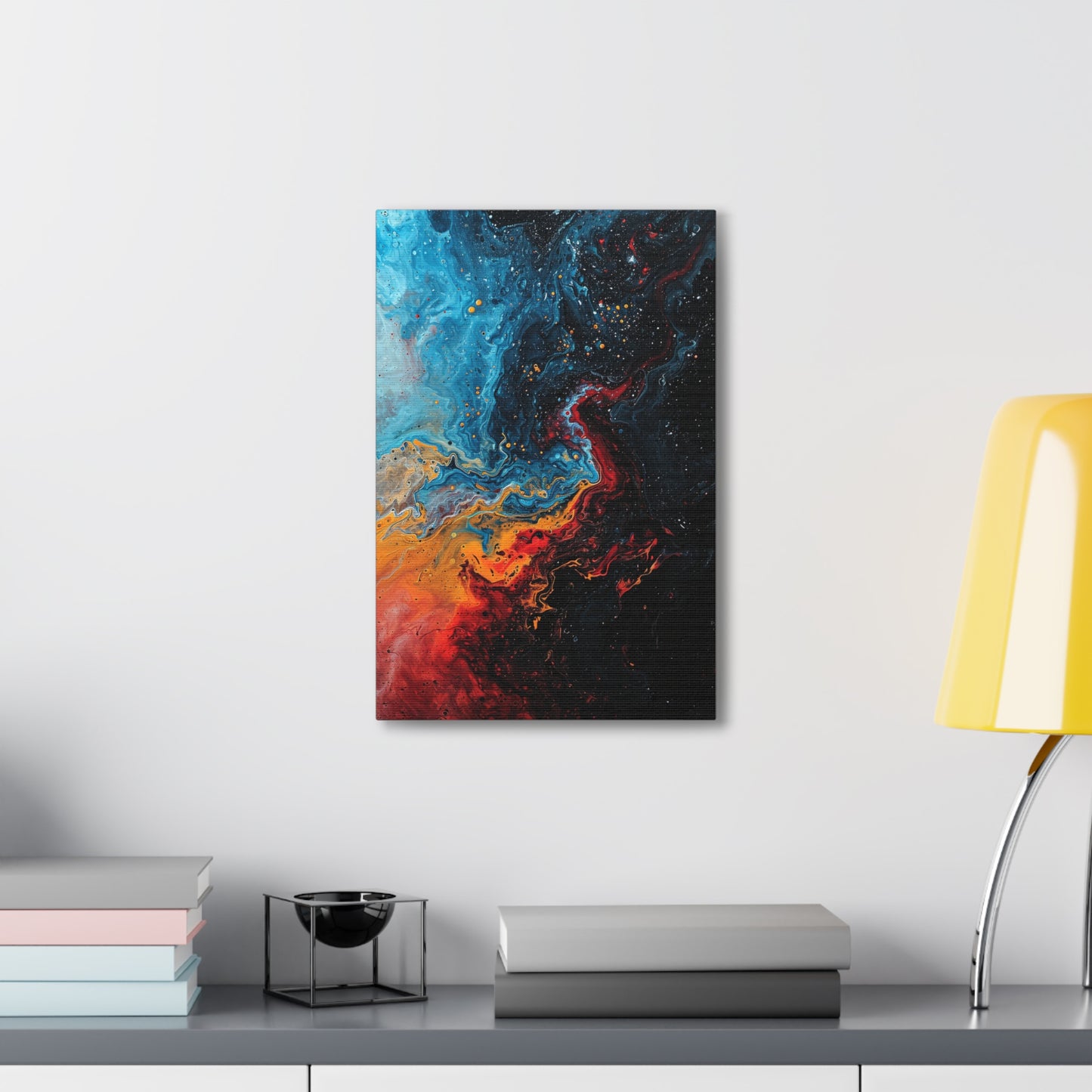 Luminous Convergence - Abstract Harmony Canvas