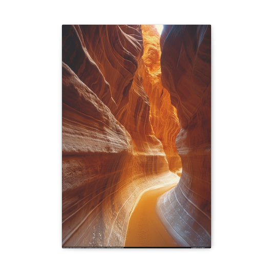 Whispers of Light: Serpentine Canyons - Gaia Canvas