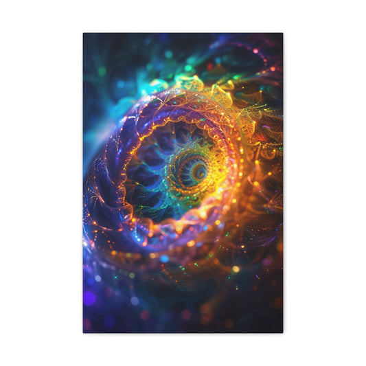 Radiance of Fibonacci - Sacred Geometry Canvas