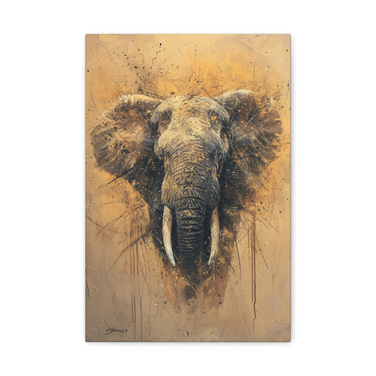 Harmony in Ivory - Creatures of the Earth Canvas