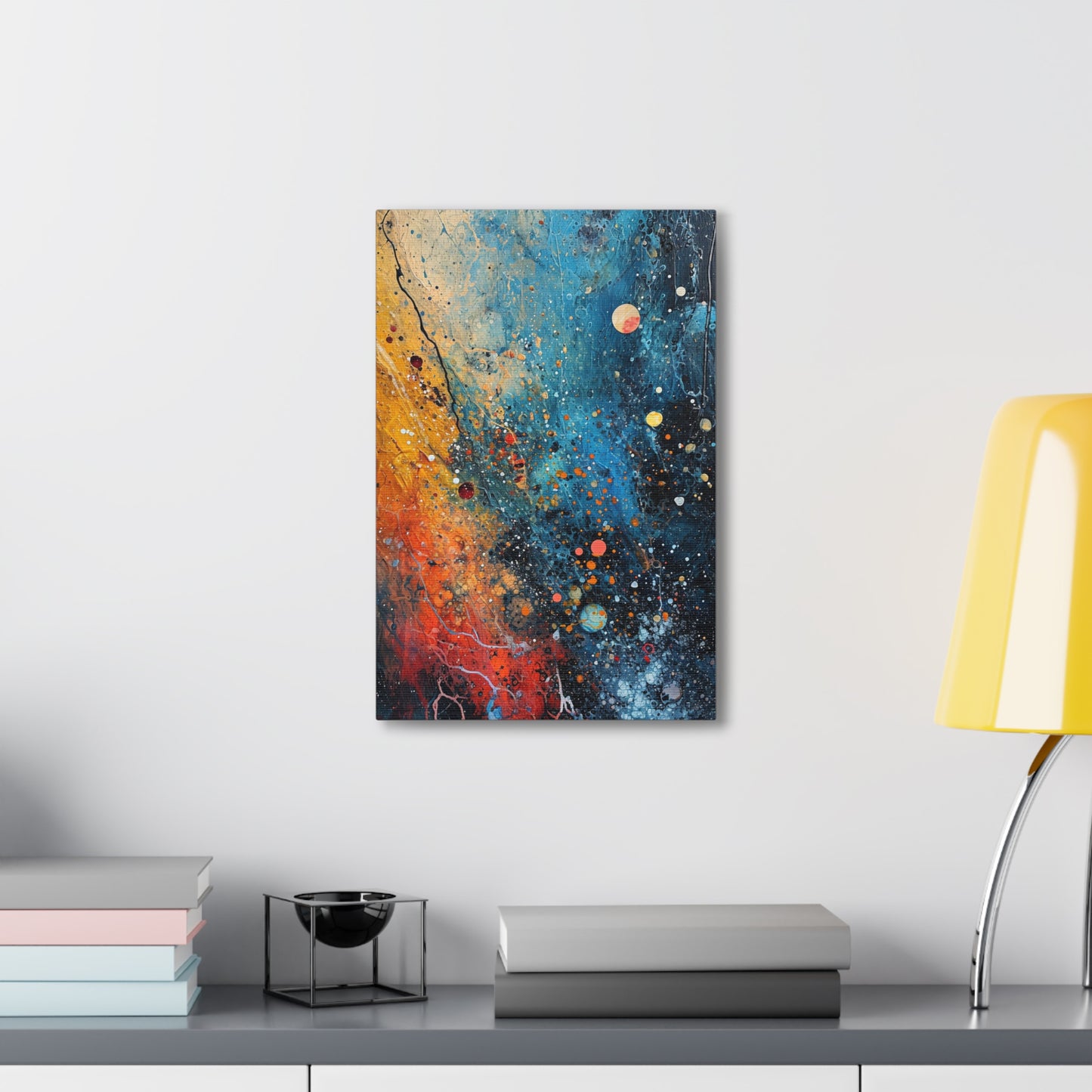 Chromatic Fizz - Abstract Harmony Canvas