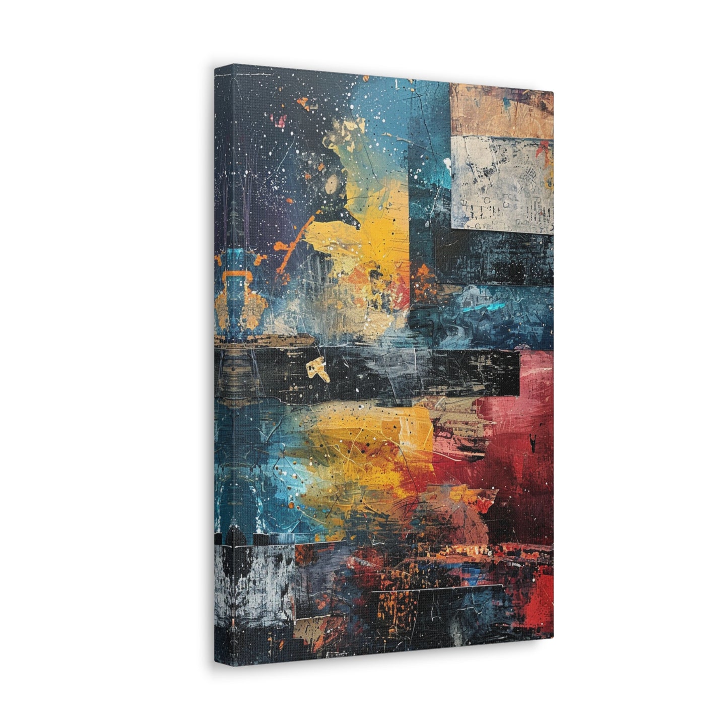 Angular Abyss - Abstract Harmony Canvas