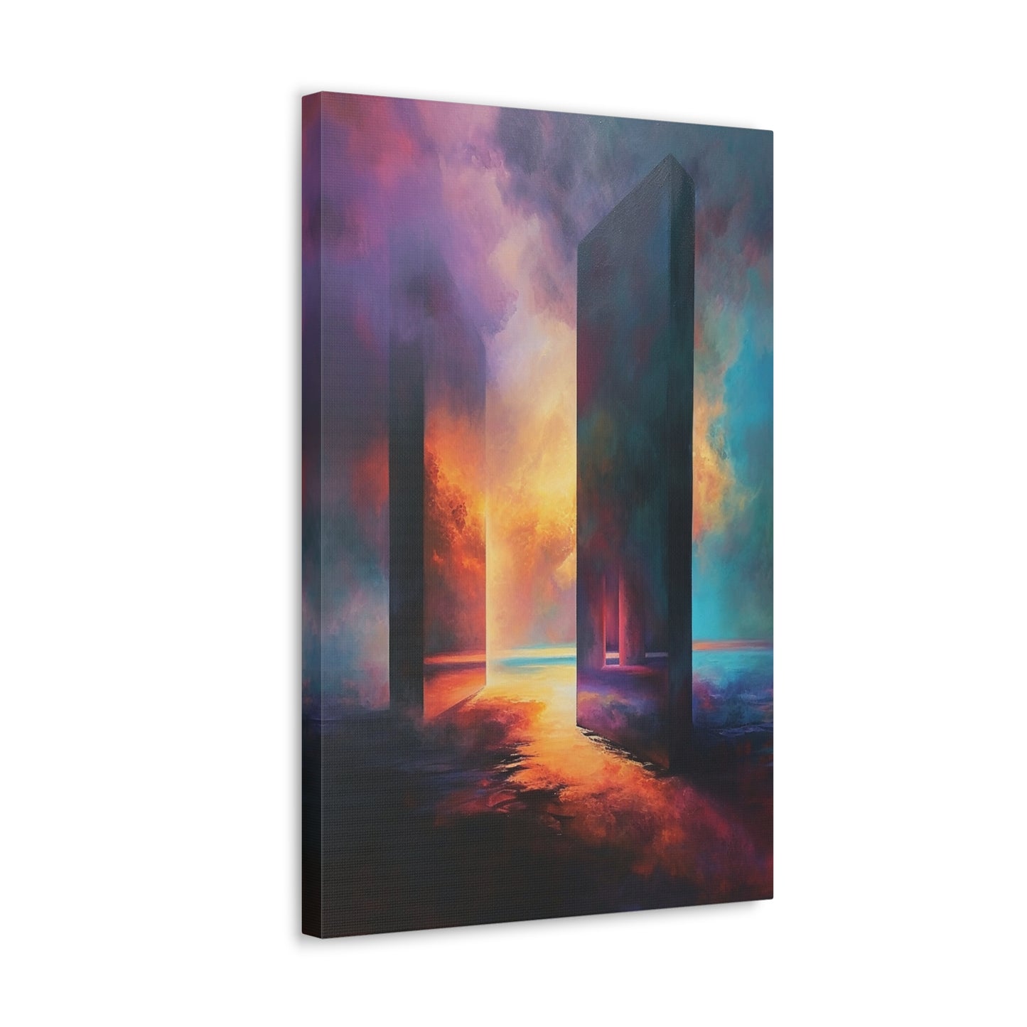 Ethereal Pillars - Abstract Harmony Canvas