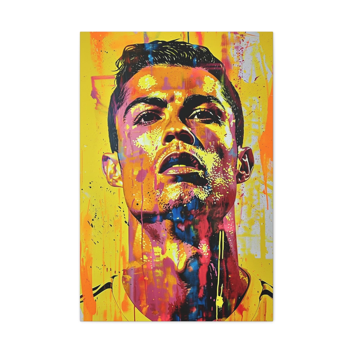 Ronaldo's Majesty: Artistic Presence in Soccer Greatness - Athletic Expressions Canvas