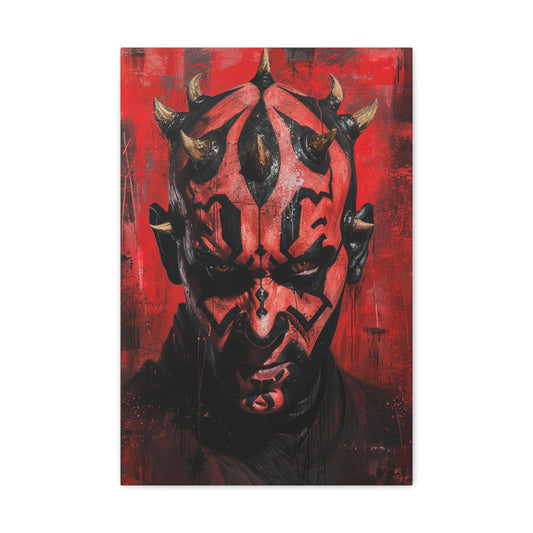 Shadowed Fury: Darth Maul's Crimson Echo - Pop Culture Magic Canvas