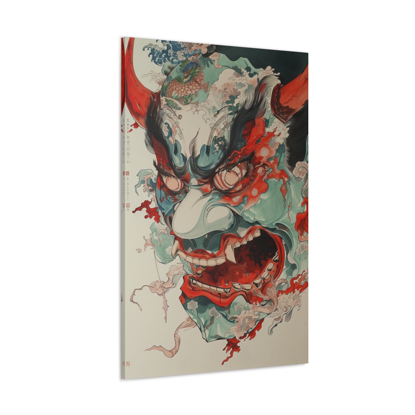 Crimson Sentinel - Ukiyo-e Canvas