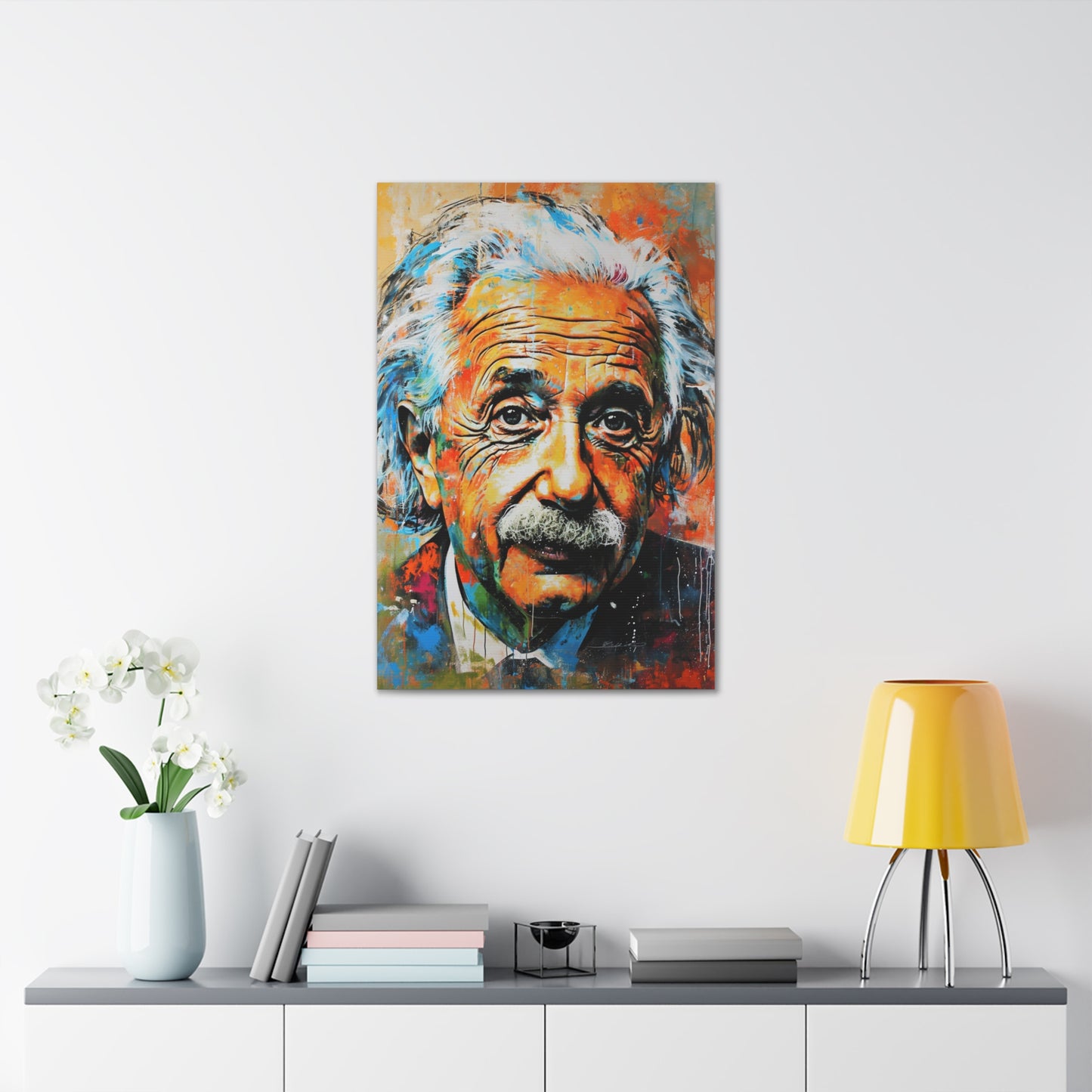 Cosmic Curvature: Einstein's Intellectual Odyssey - Pop Culture Magic Canvas