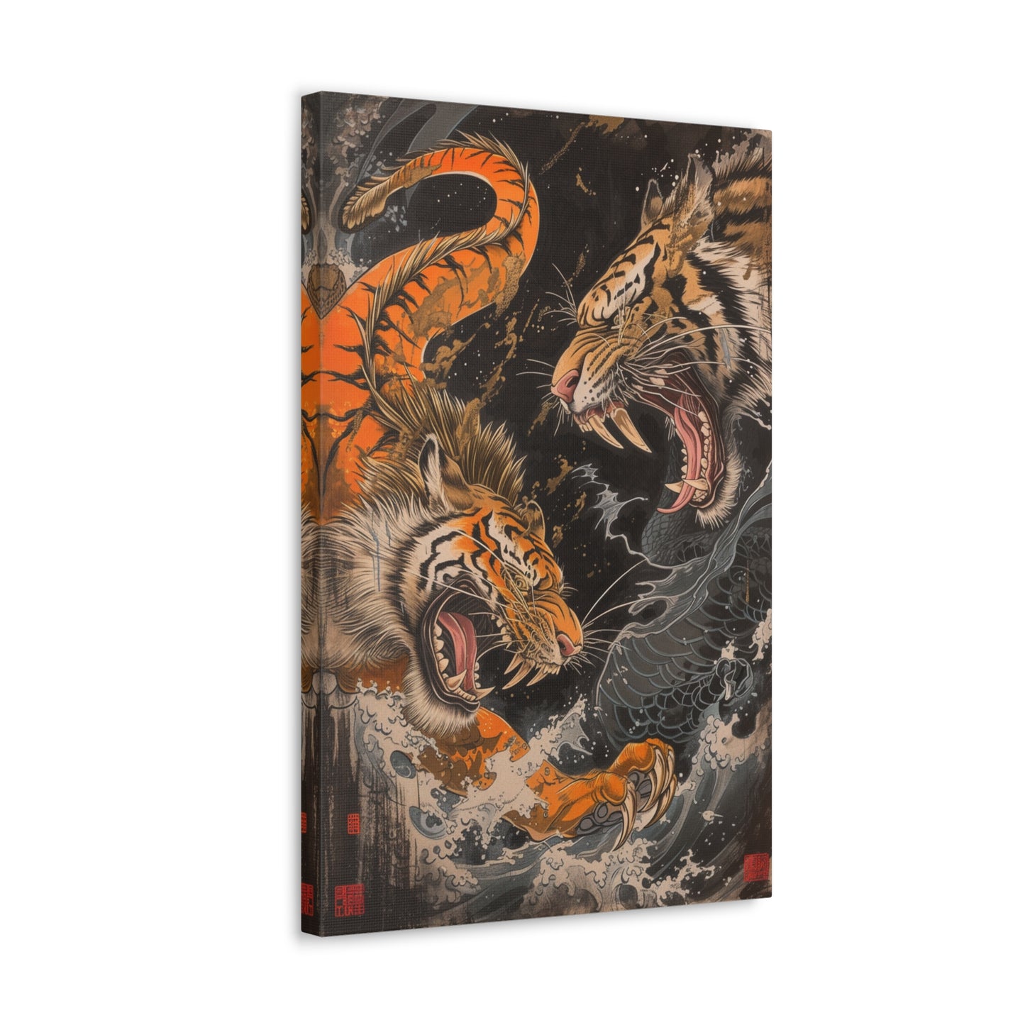 Roaring Duality - Ukiyo-e Canvas