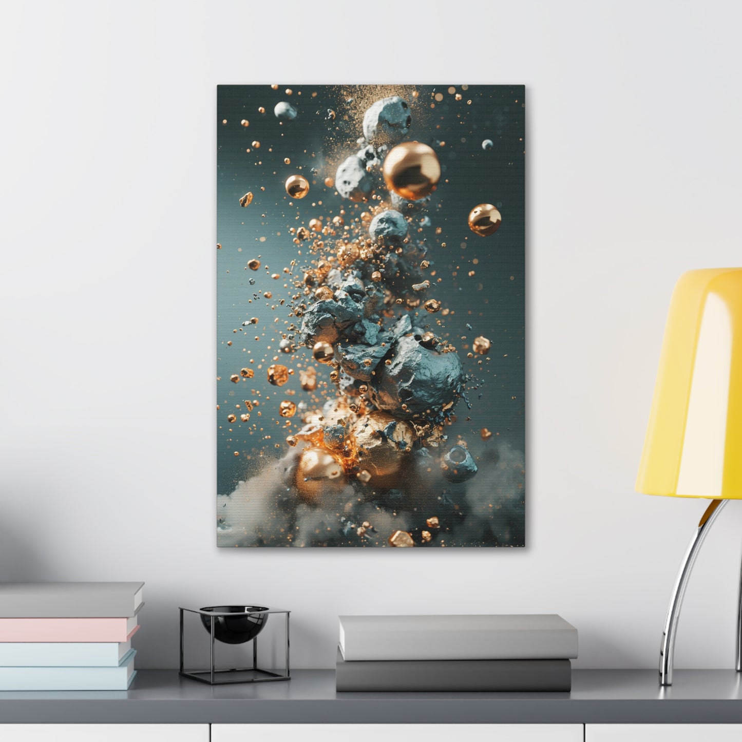 Fusion of Elements - Abstract Harmony Canvas