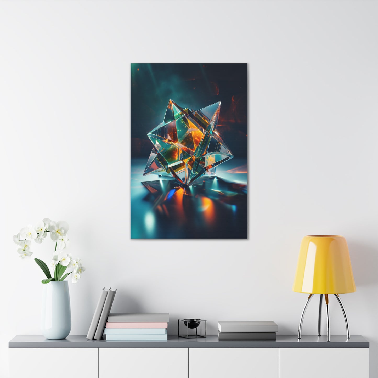 Stellar Nexus: Guardian of Esoteric Wisdom - Abstract Harmony Canvas