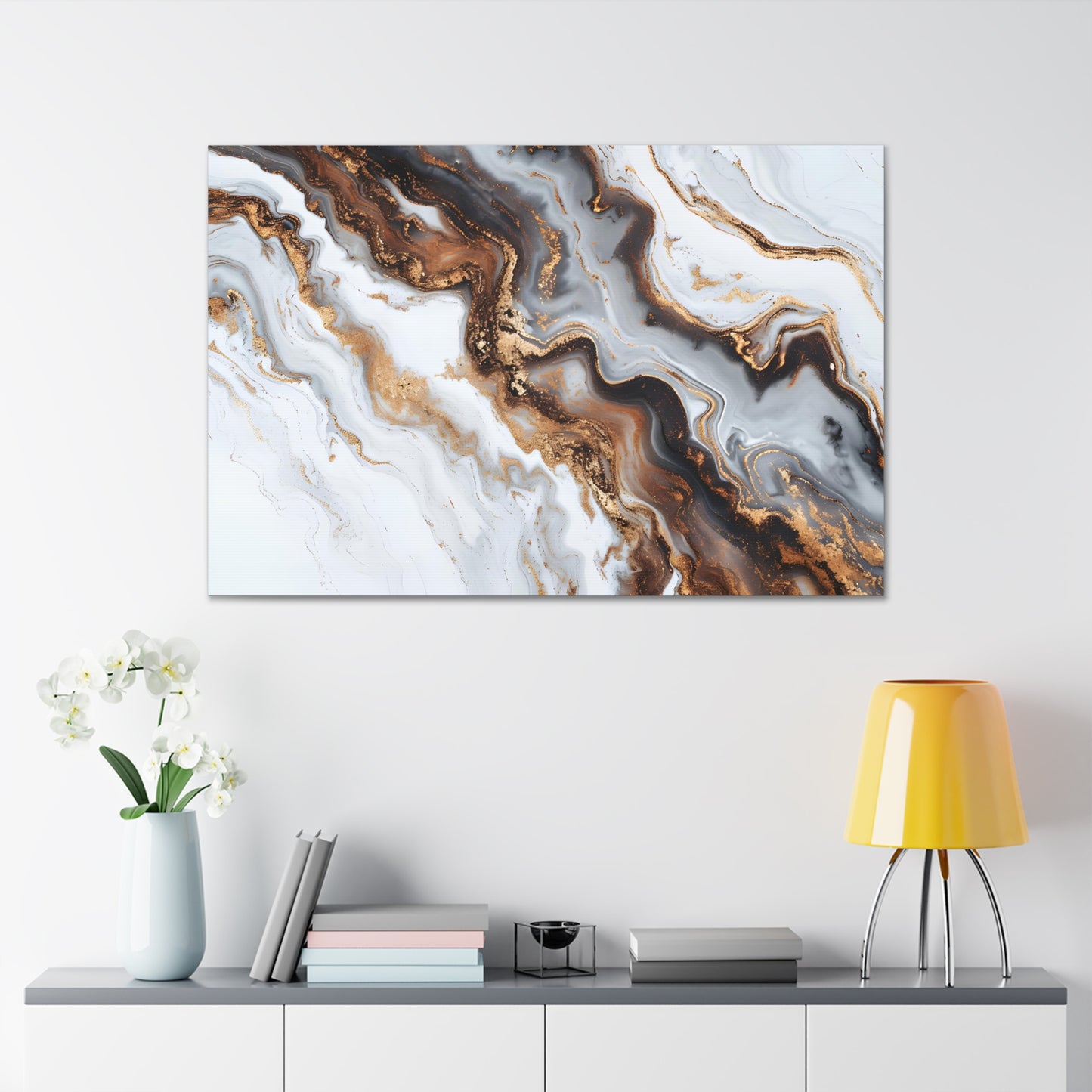 Marbleized Whispers - Marbleized Canvas