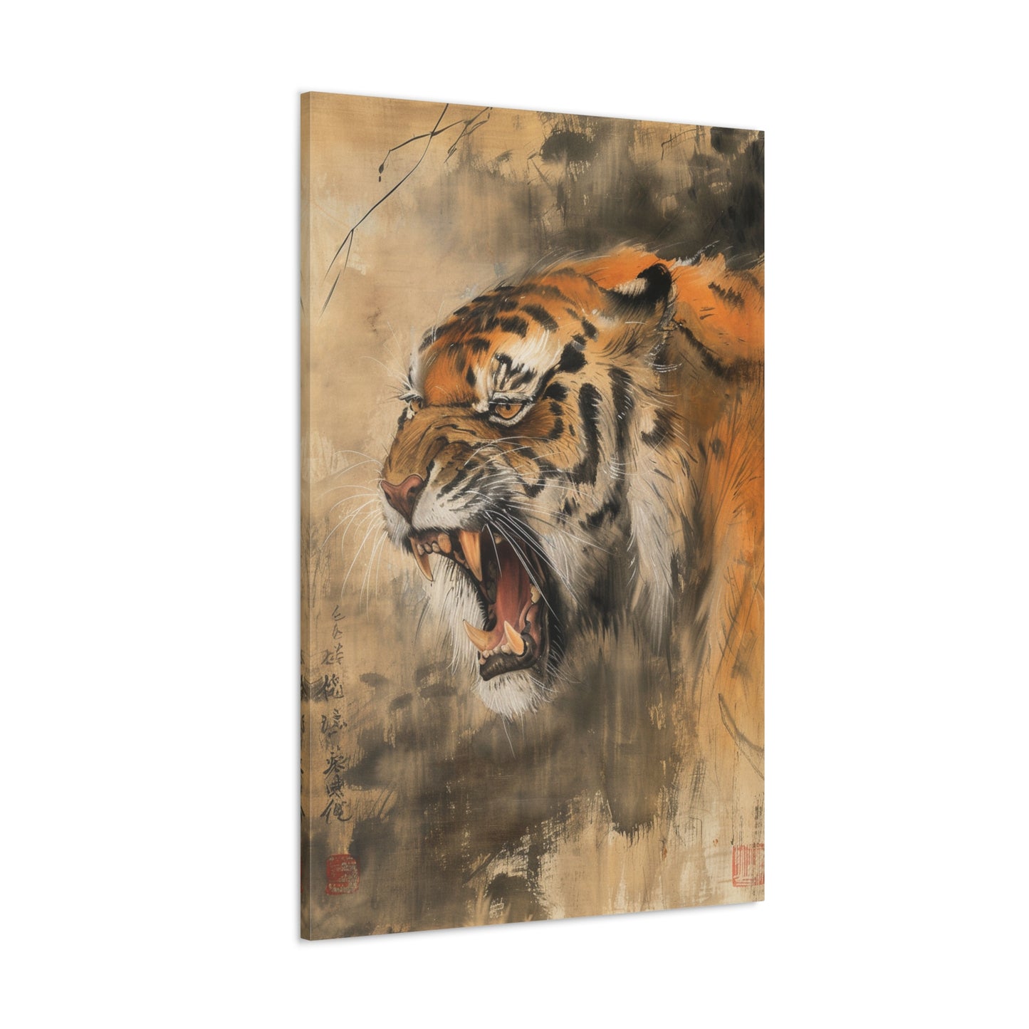 Roar of the Wild - Ukiyo-e Canvas