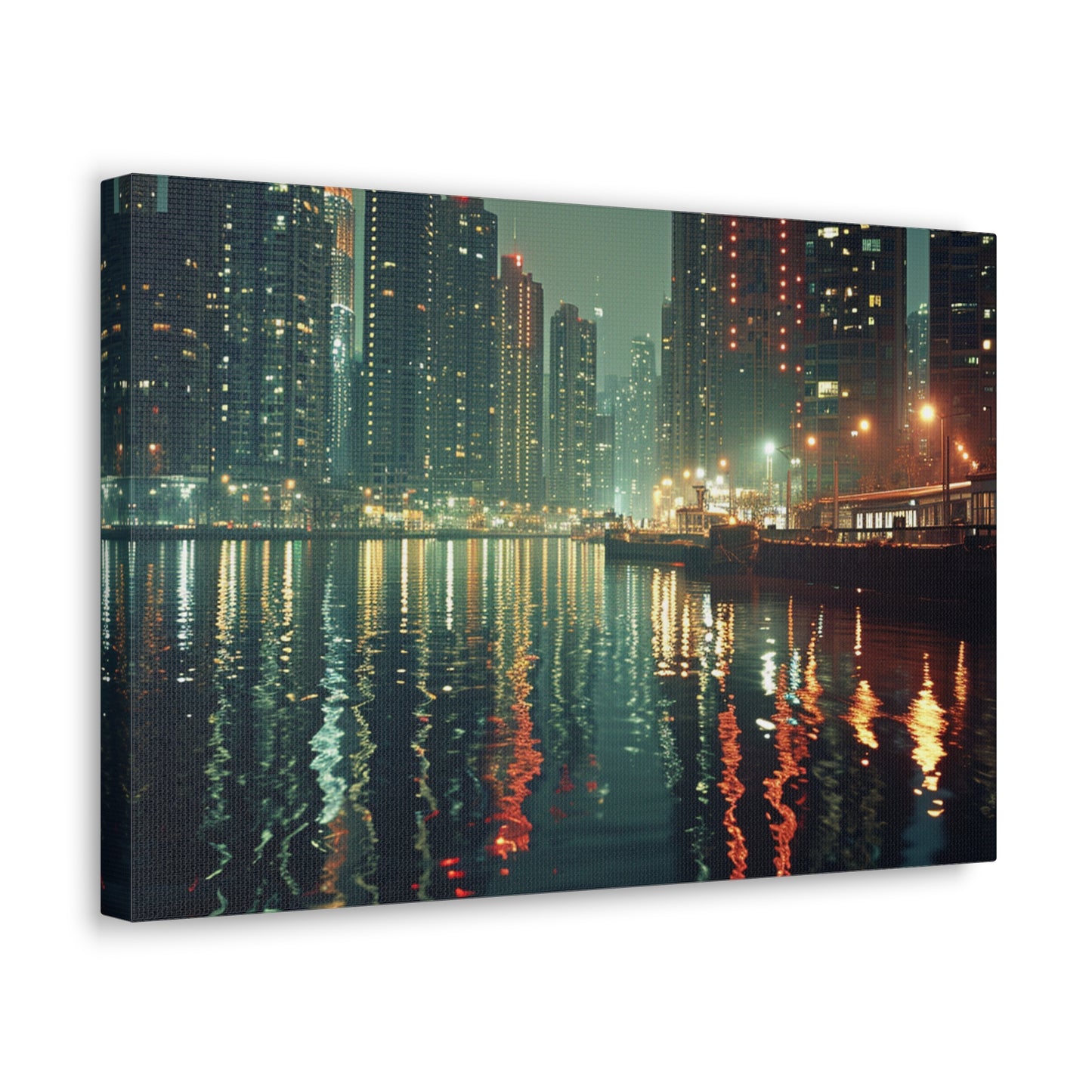 Skyscapes and Reflections: Urban Mirrors on Water - Urban Epochs Canvas