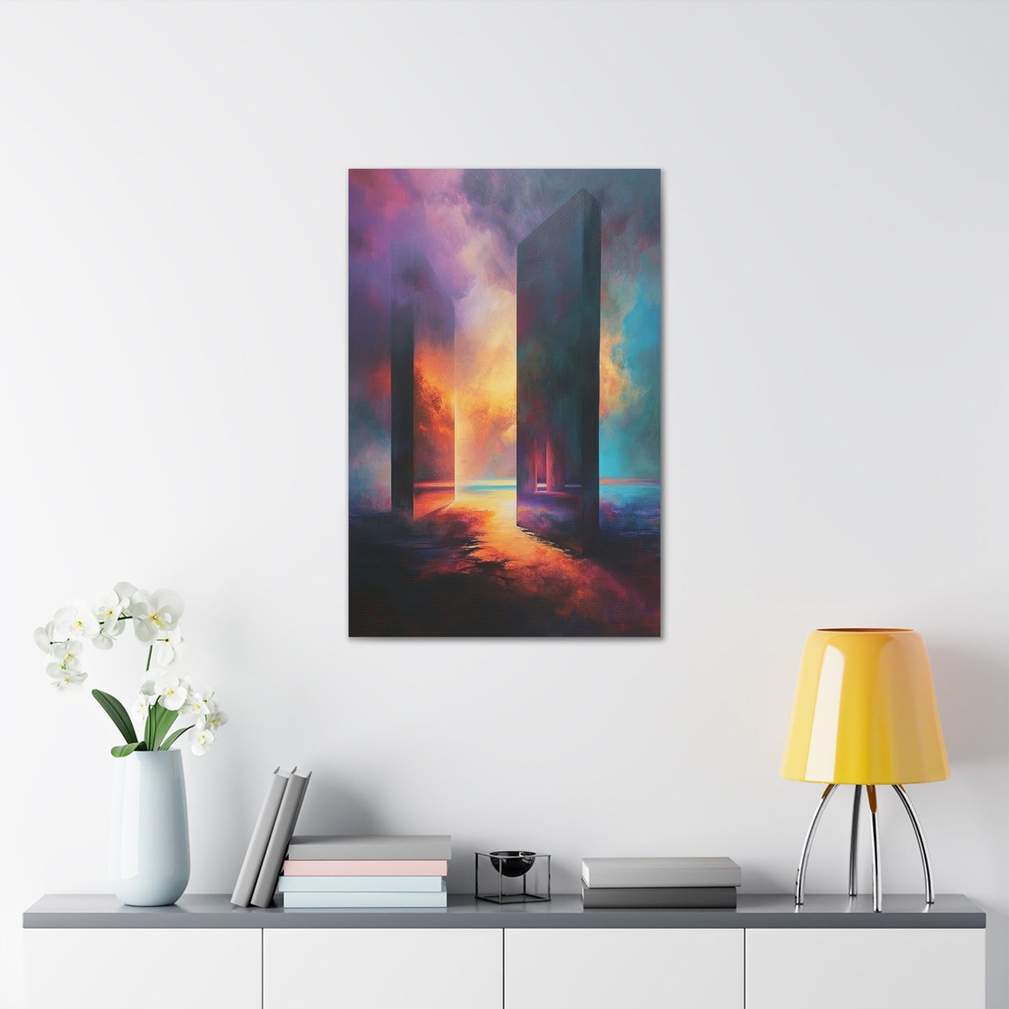 Ethereal Pillars - Abstract Harmony Canvas