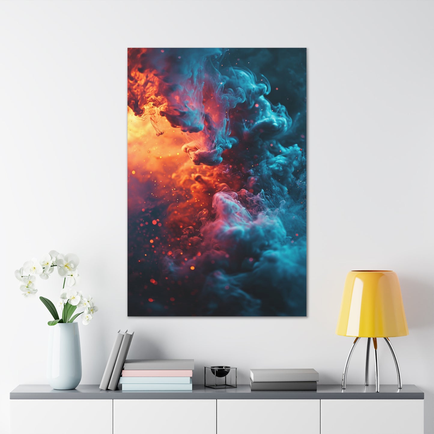 Luminous Nebula Symphony - Abstract Harmony Canvas