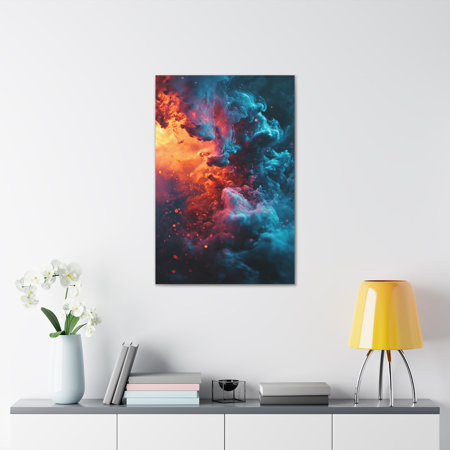 Luminous Nebula Symphony - Abstract Harmony Canvas