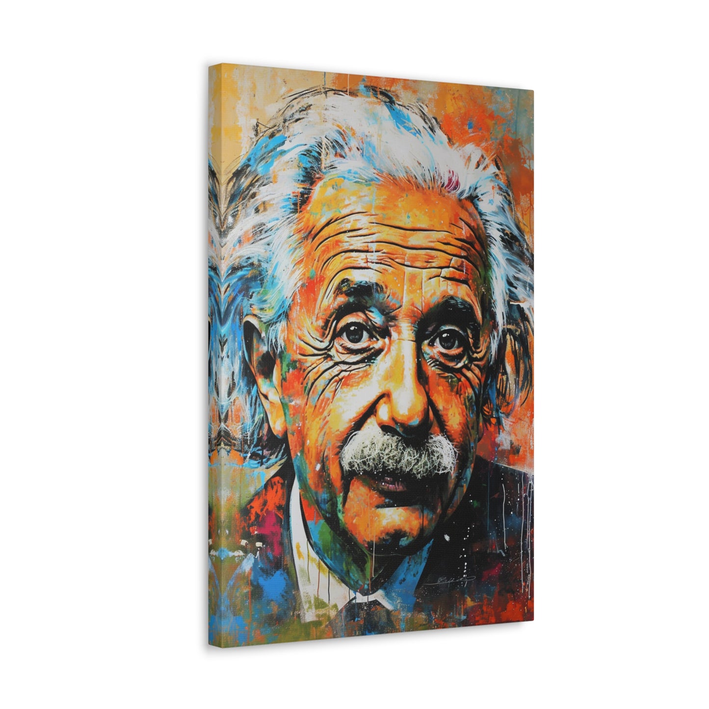 Cosmic Curvature: Einstein's Intellectual Odyssey - Pop Culture Magic Canvas