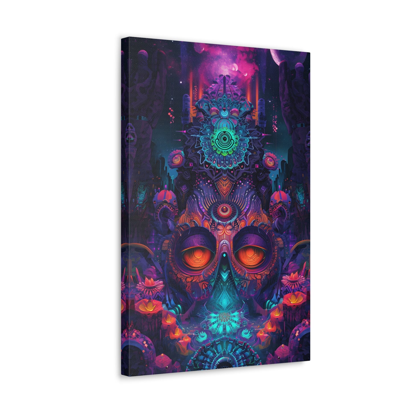 Psychedelic Symphony: A Mind-Bending Journey in Vibrant Colors - Psychedelica Canvas