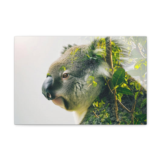 Koala's Haven: Ethereal Whispers - Creatures of the Earth Canvas