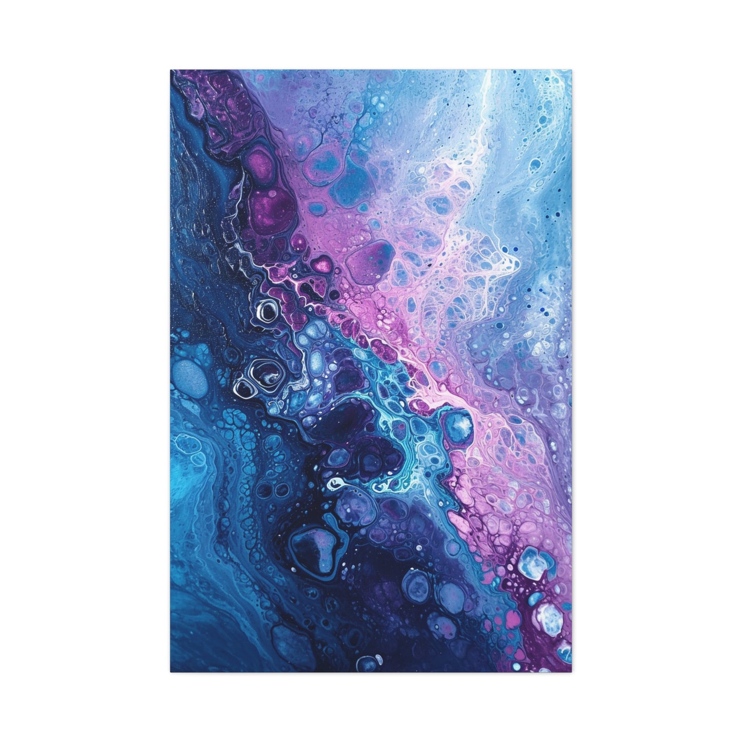 Aqua Fusion - Abstract Harmony Canvas