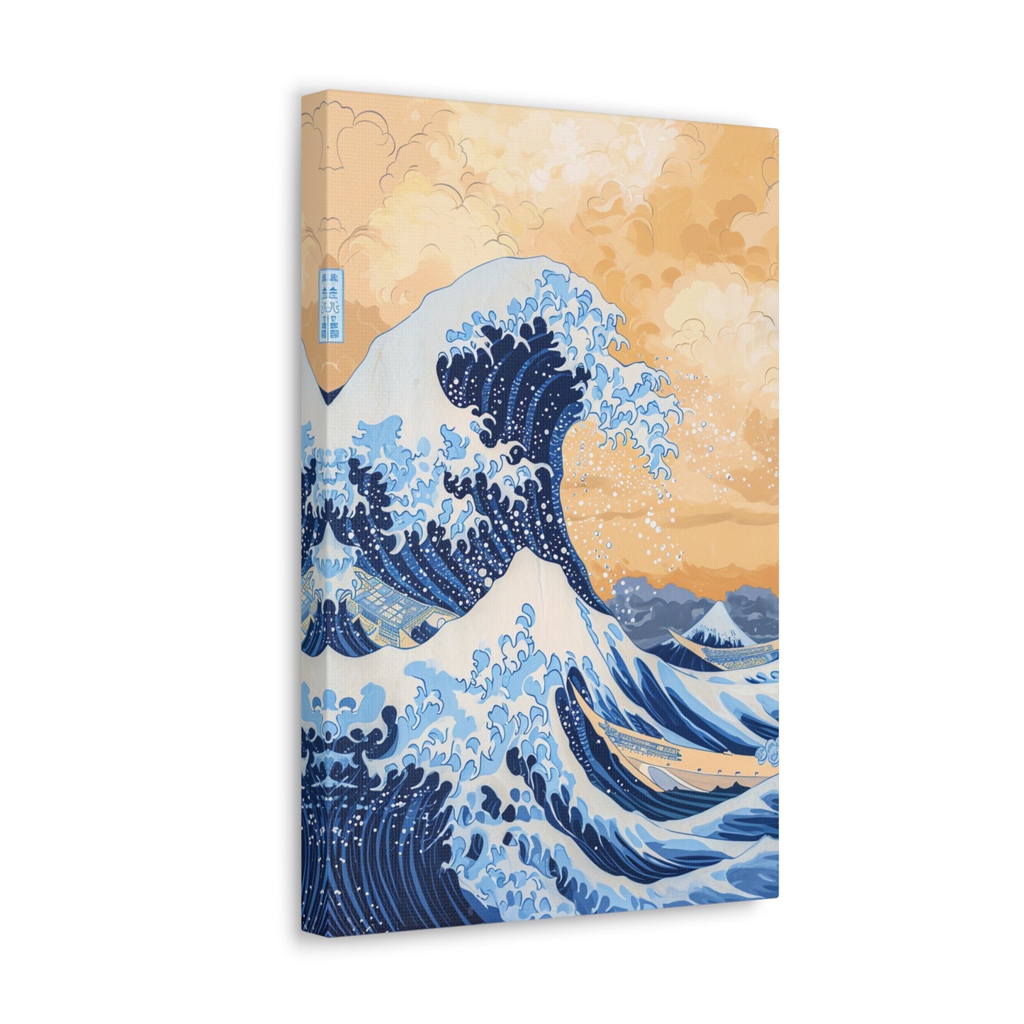 Cerulean Waltz - Ukiyo-e Canvas