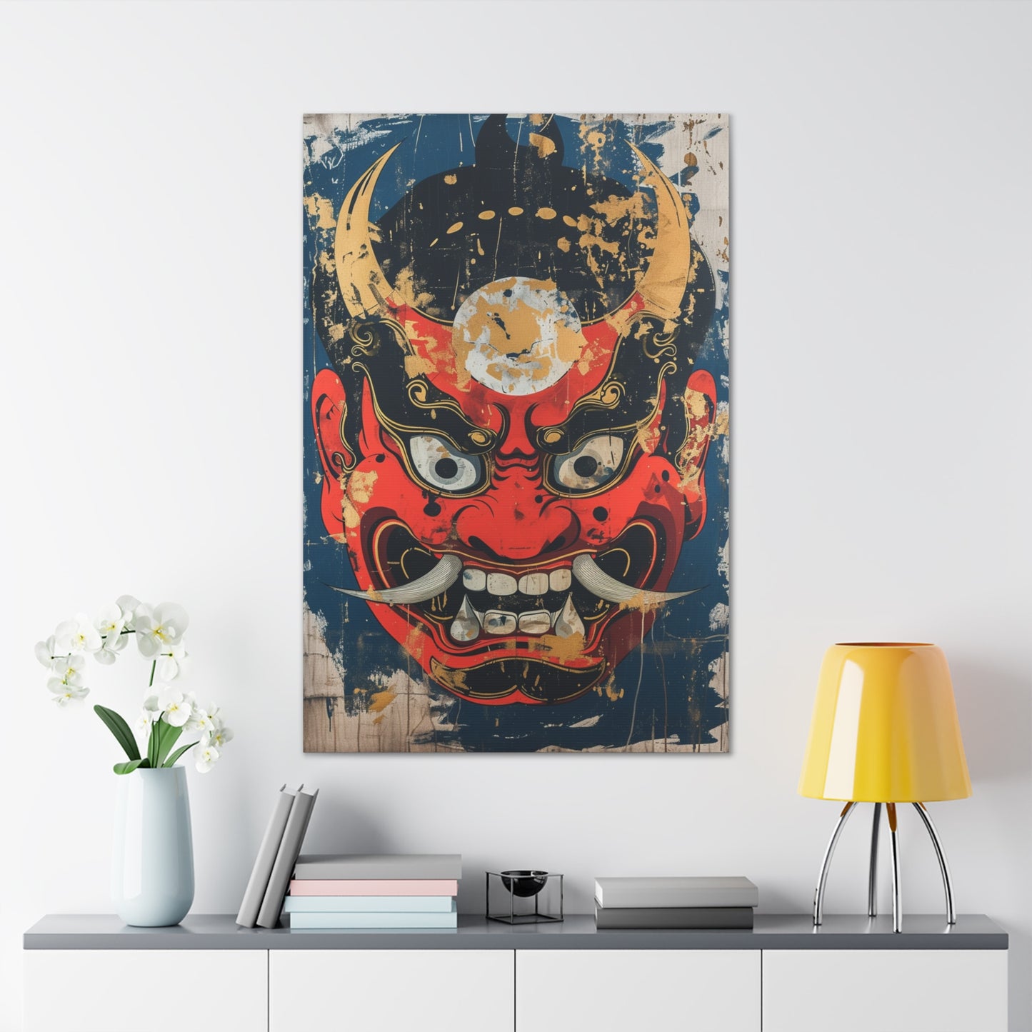 Oni's Veil - Ukiyo-e Canvas